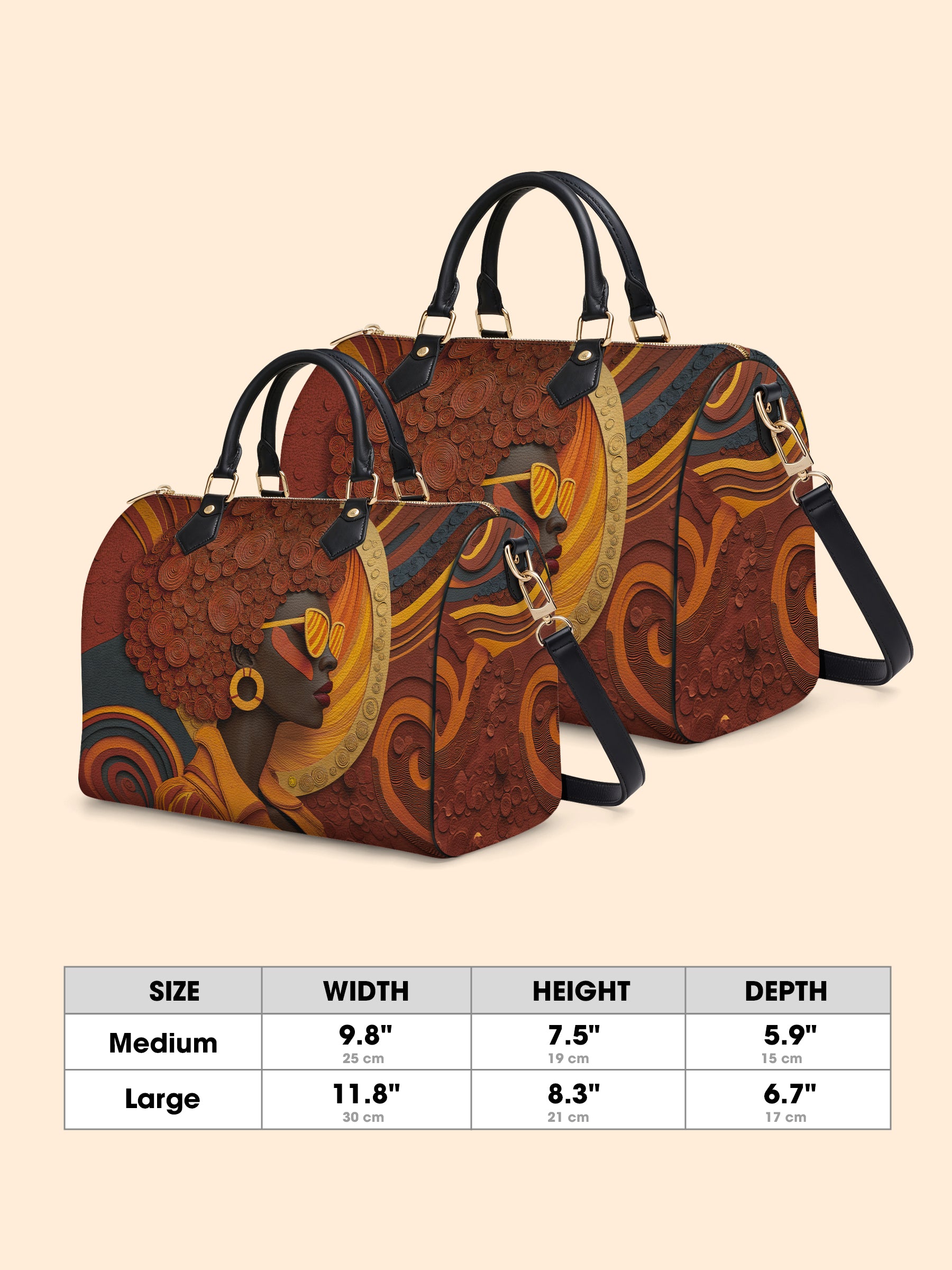 Royal Vision Leather Boston Bag QR0TD313