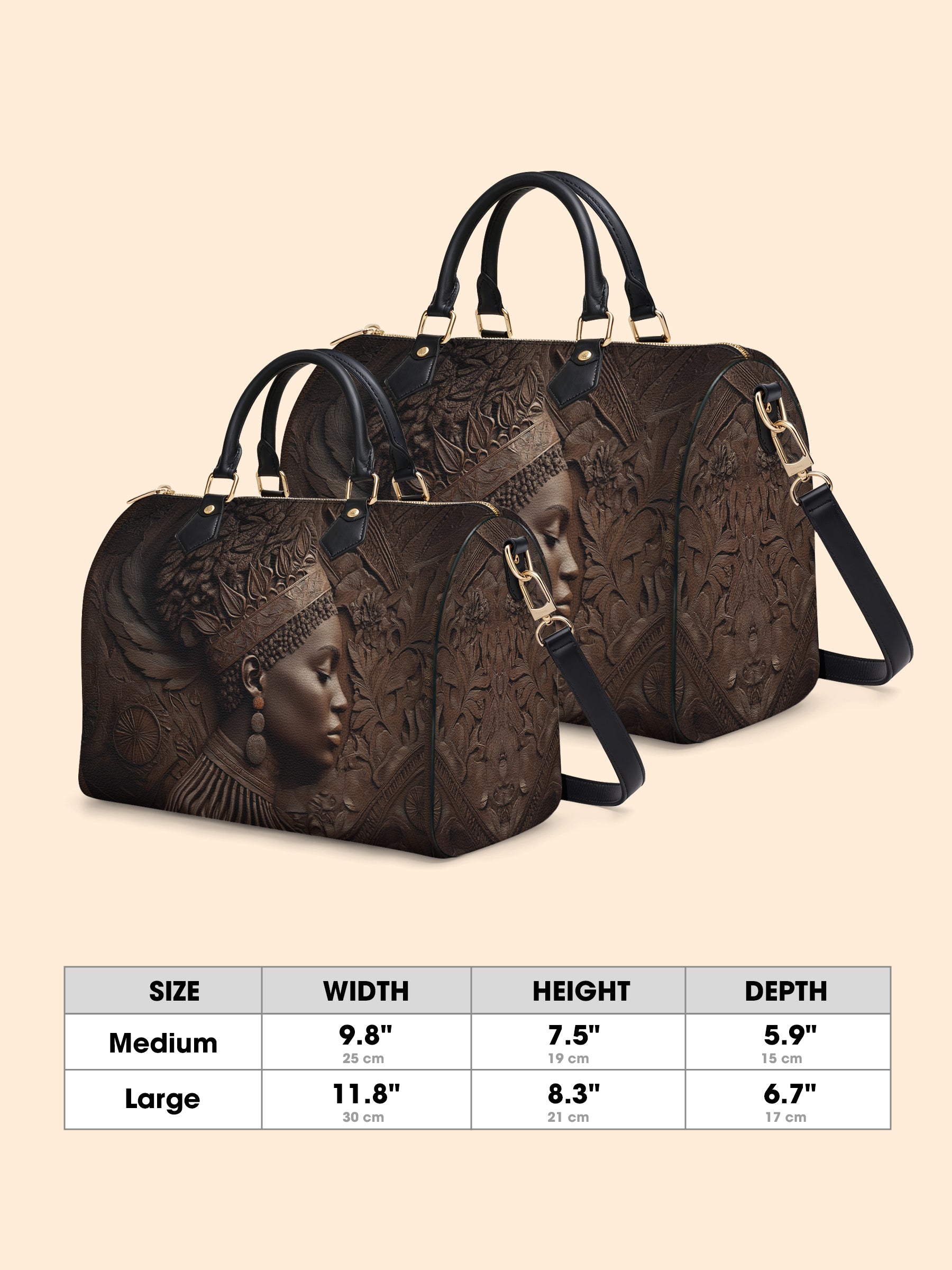Back To Africa V2 Leather Boston Bag QR0XD731