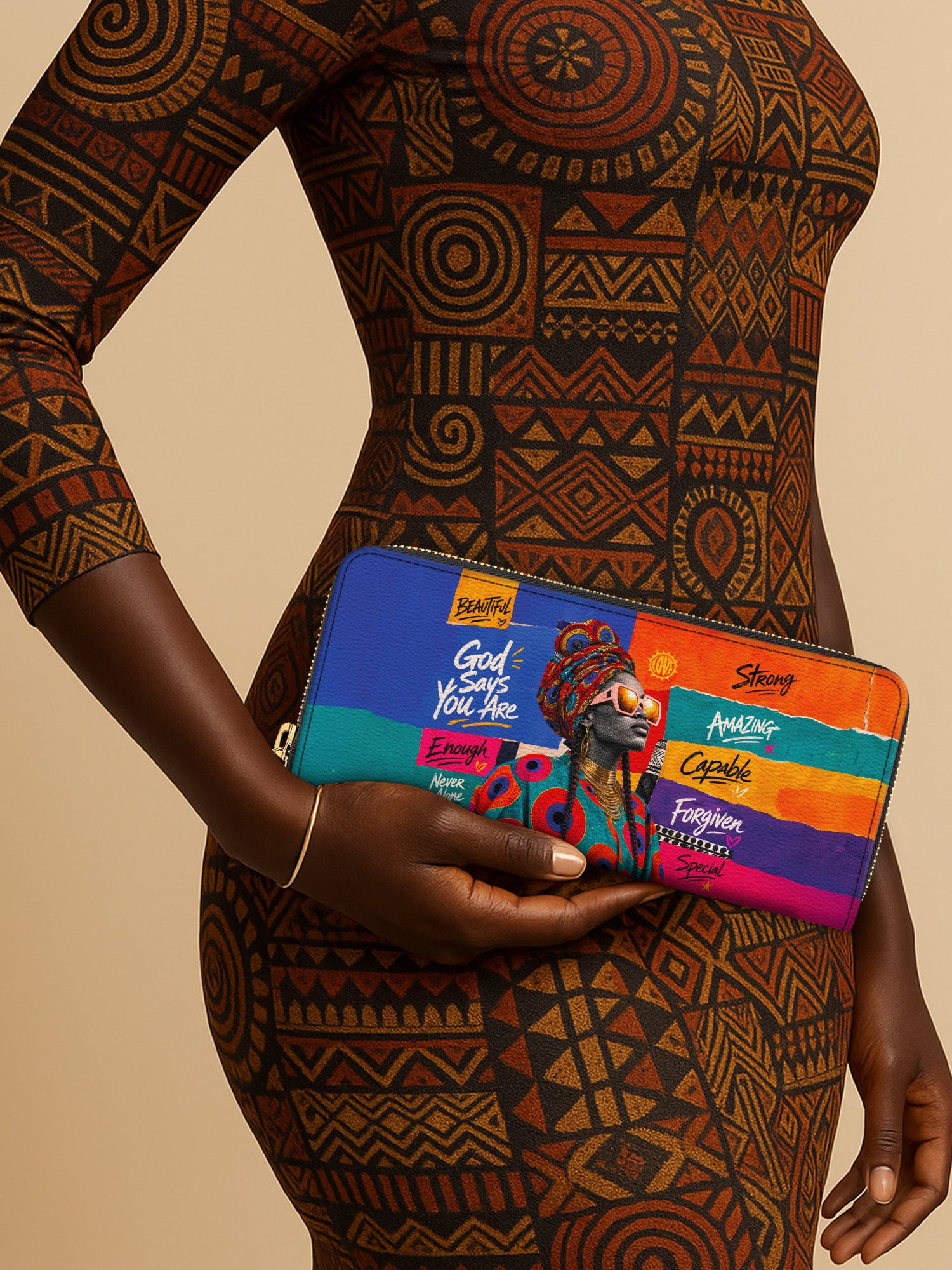 Boldly Blessed Slimline Zippy Wallet QR0TV275