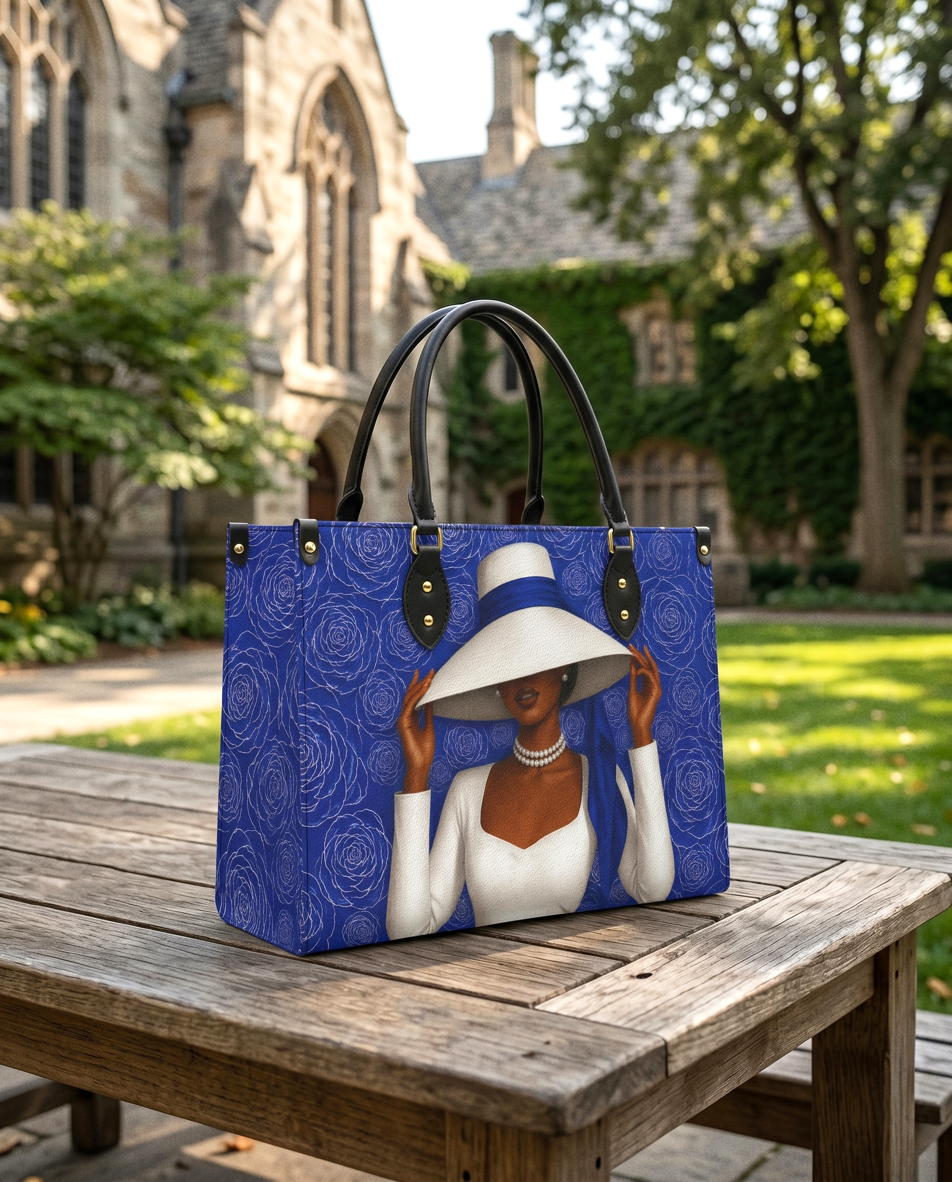 Royal Bloom Premium Leather Handbag QR0TV281