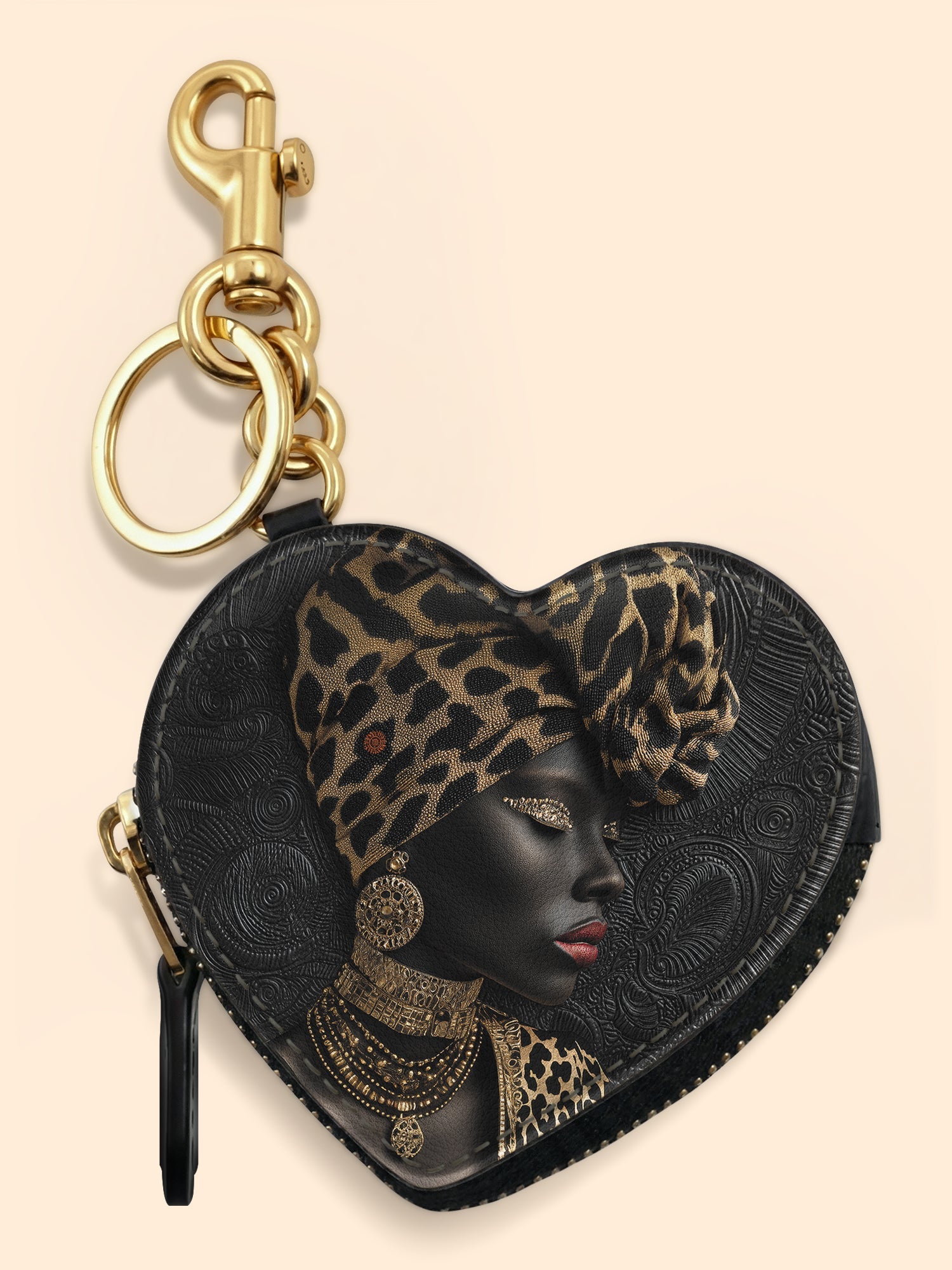 🎁 African Grace Heart Coin Pouch Bag Charm QR0XD454 (100% off)