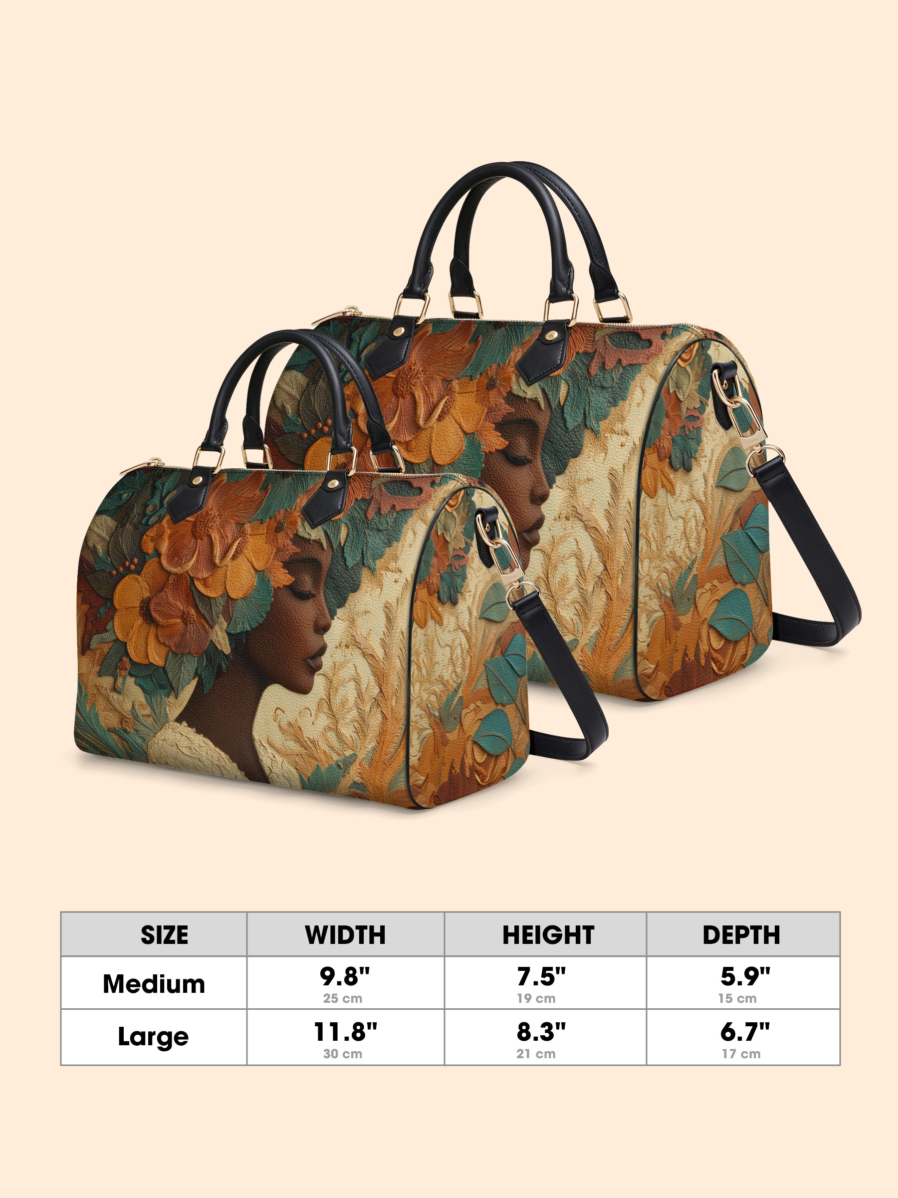 Blossom Divinity Leather Boston Bag QR0HH070