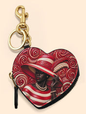 Anointed in Crimson Heart Coin Pouch Bag Charm QR0XD100