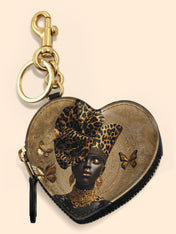 Absolute Allure Heart Coin Pouch Bag Charm QR0XD642