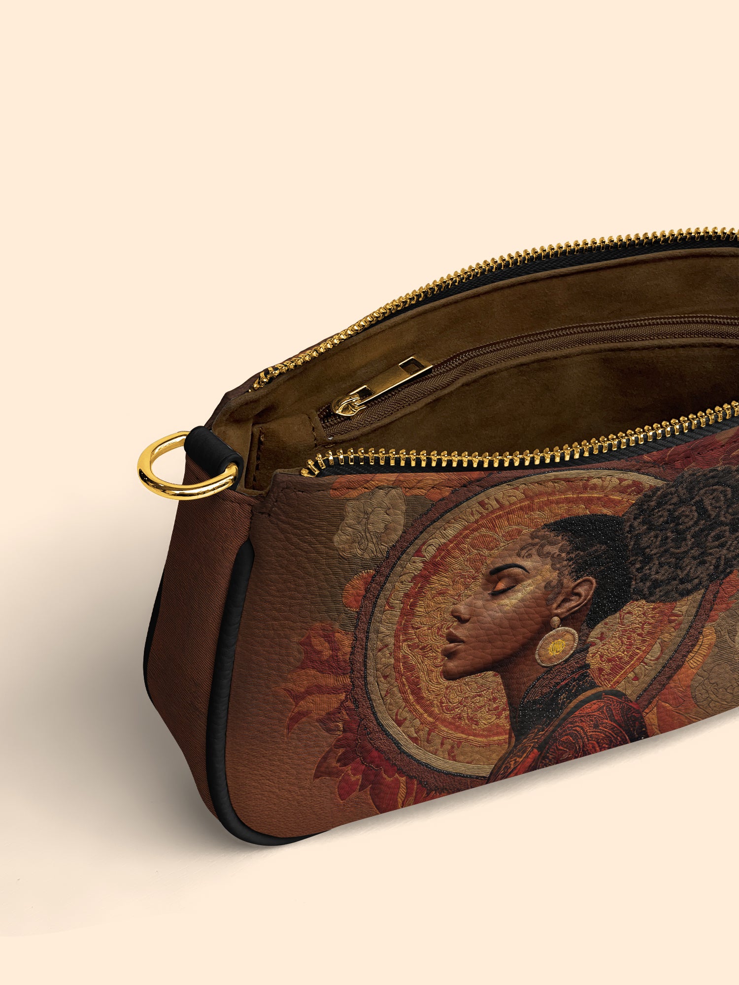 Mocha Sage Classic Zip Pochette QR0XD104