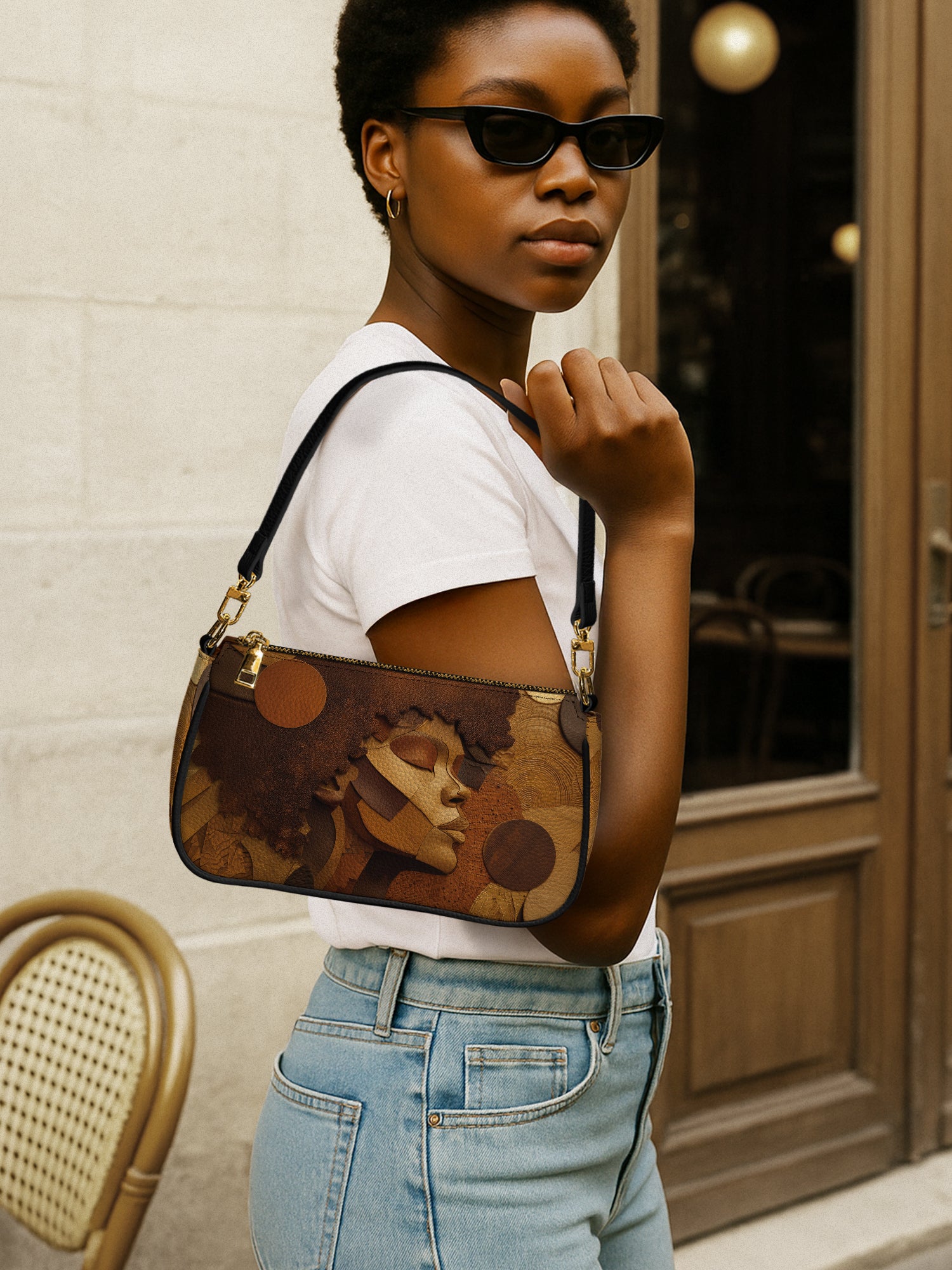 Golden Melanin Classic Zip Pochette QR0TD294