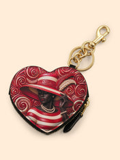 Anointed in Crimson Heart Coin Pouch Bag Charm QR0XD100