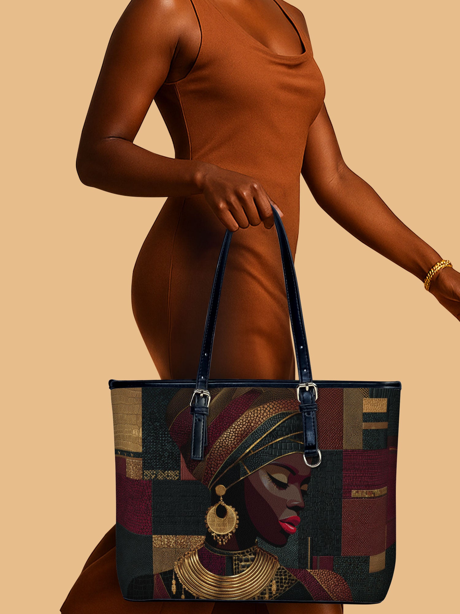 Crimson Majesty Leather Bucket Bag QR0XD778