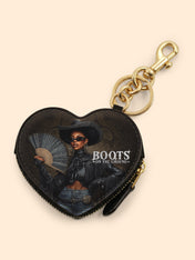 Color Strong Heart Coin Pouch Bag Charm QR0XD228