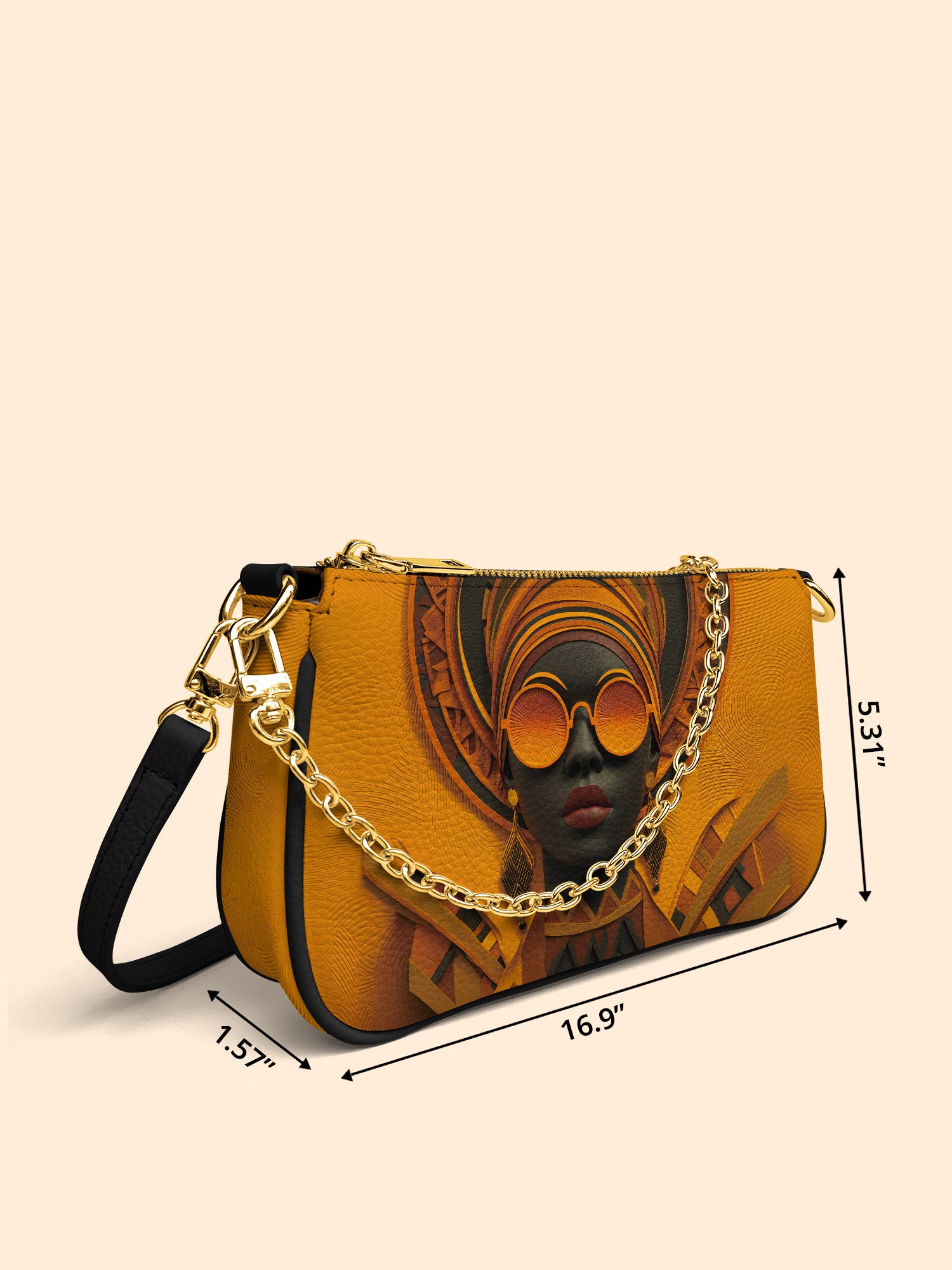 Dark Lens Classic Zip Pochette QR0TD306