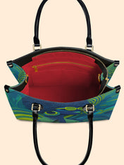 Noir Gaze Premium Leather Handbag QR0TD310