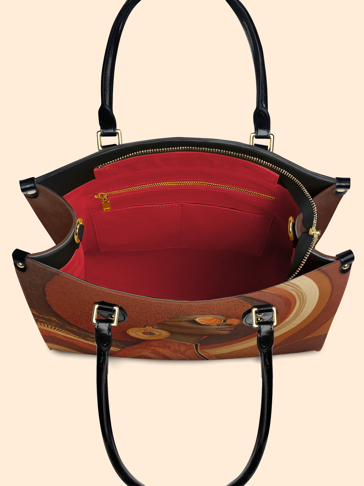 Fierce Frame Premium Leather Handbag QR0TD307