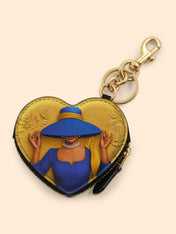 Brianna Heart Coin Pouch Bag Charm QR0TV279