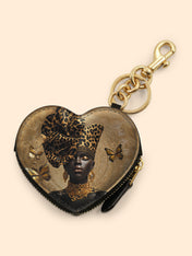 Absolute Allure Heart Coin Pouch Bag Charm QR0XD642