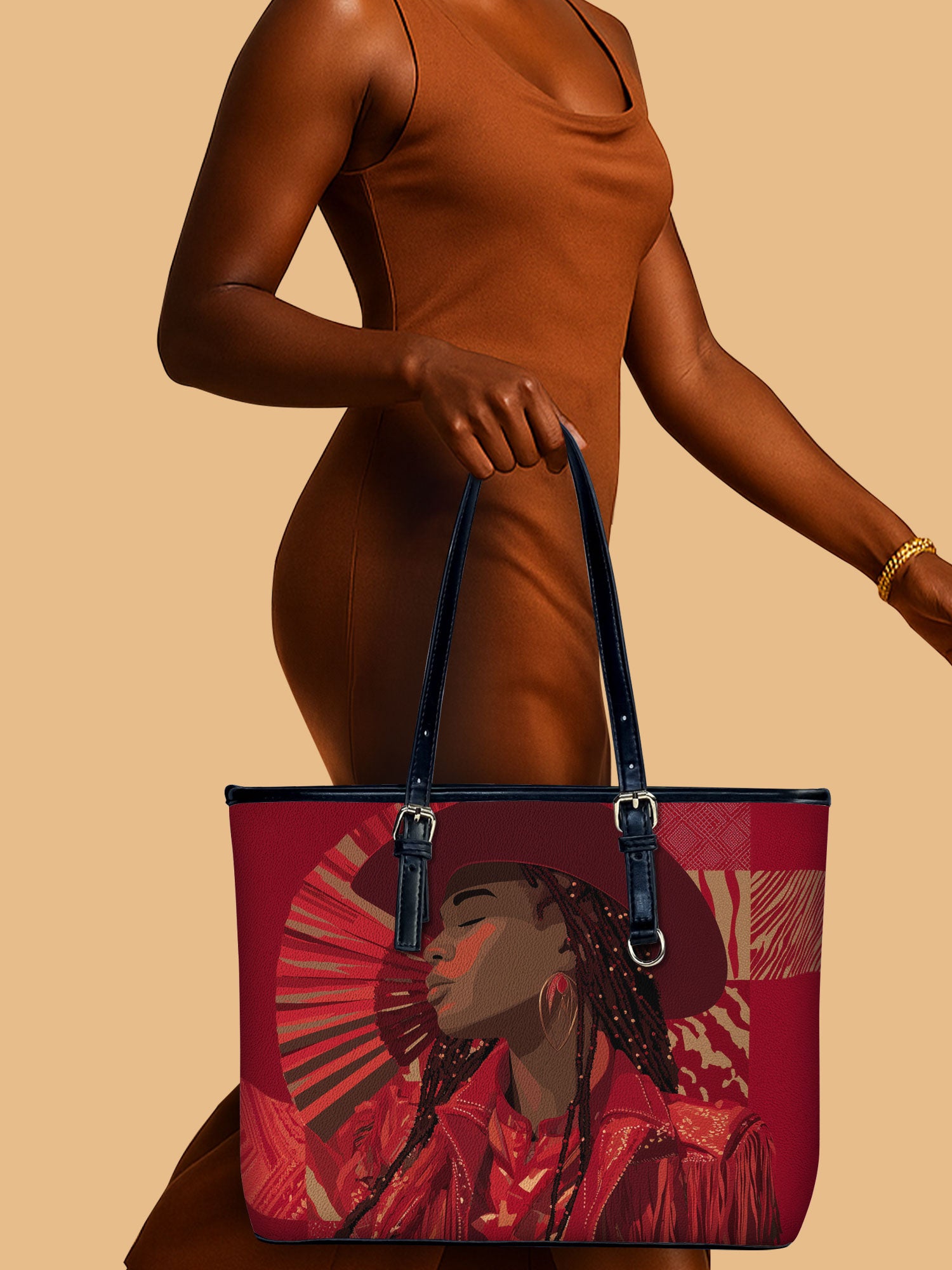 Desert Rose Belle Leather Bucket Bag QR0TD499