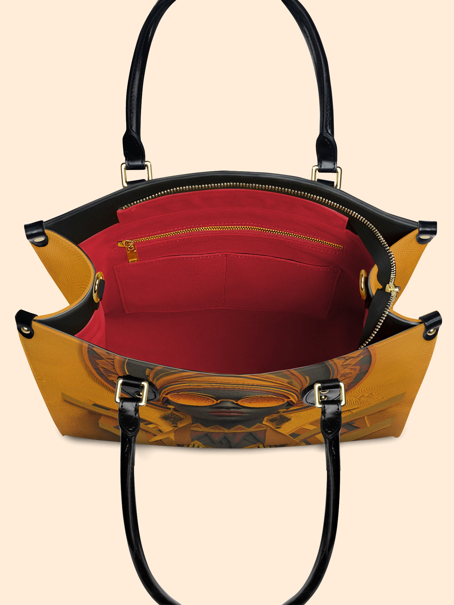 Dark Lens Premium Leather Handbag QR0TD304