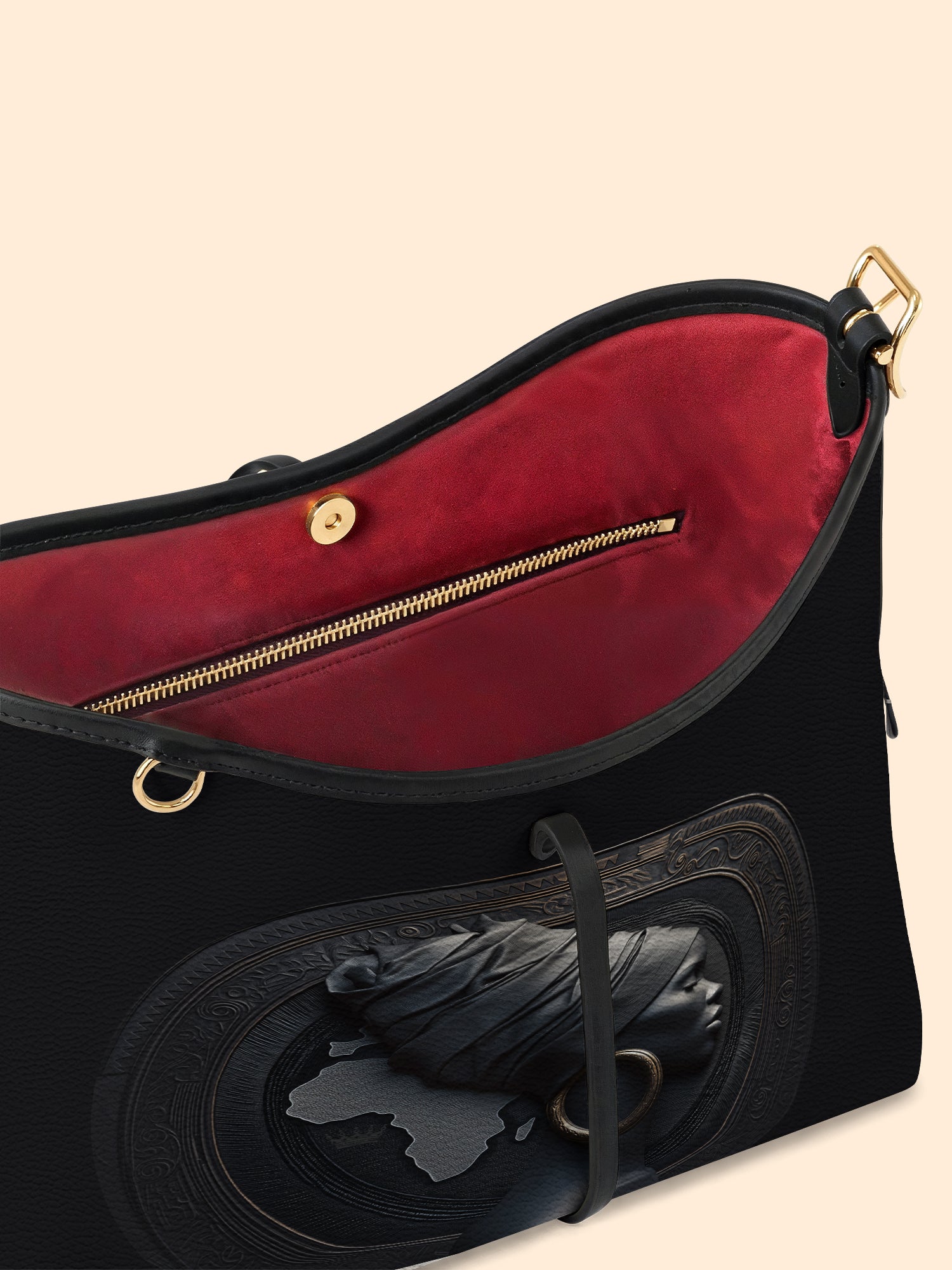 Pure Ebony Bowline Hobo Bag QR0TD645