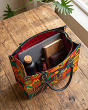 Kente Sovereign Premium Leather Handbag QR0TV276