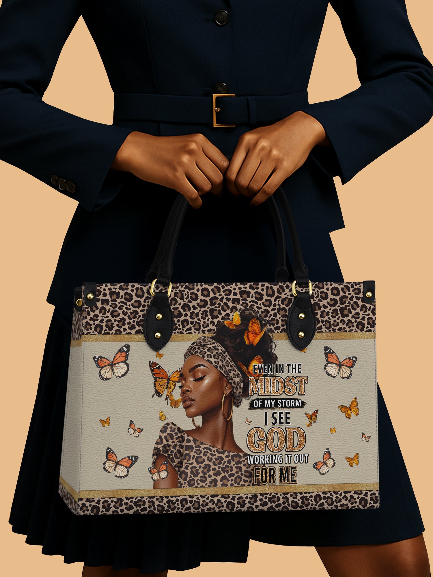 Butterfly Beauty Premium Leather Handbag