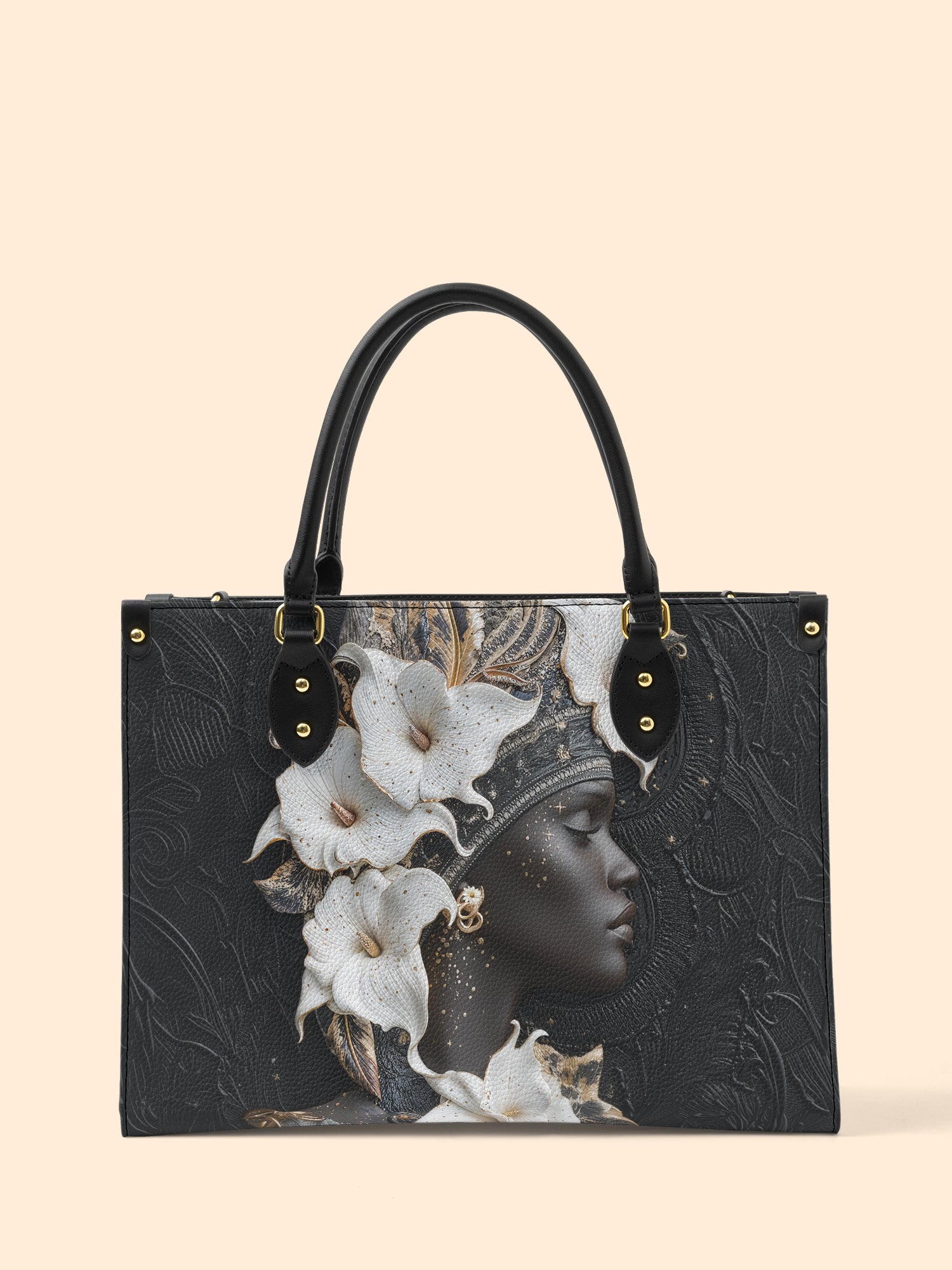 Noir Serenity Premium Leather Handbag QR0TD213