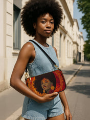 Noir Bloom Classic Zip Pochette QR0XD237