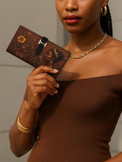 Blossoming Elegance Tab Closure Wallet