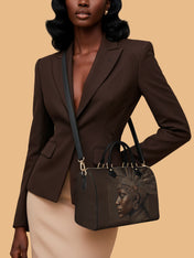 Back To Africa V1 Leather Boston Bag QR0XD730