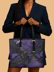 Godly Essence Sleek Leather Tote QR0TV238