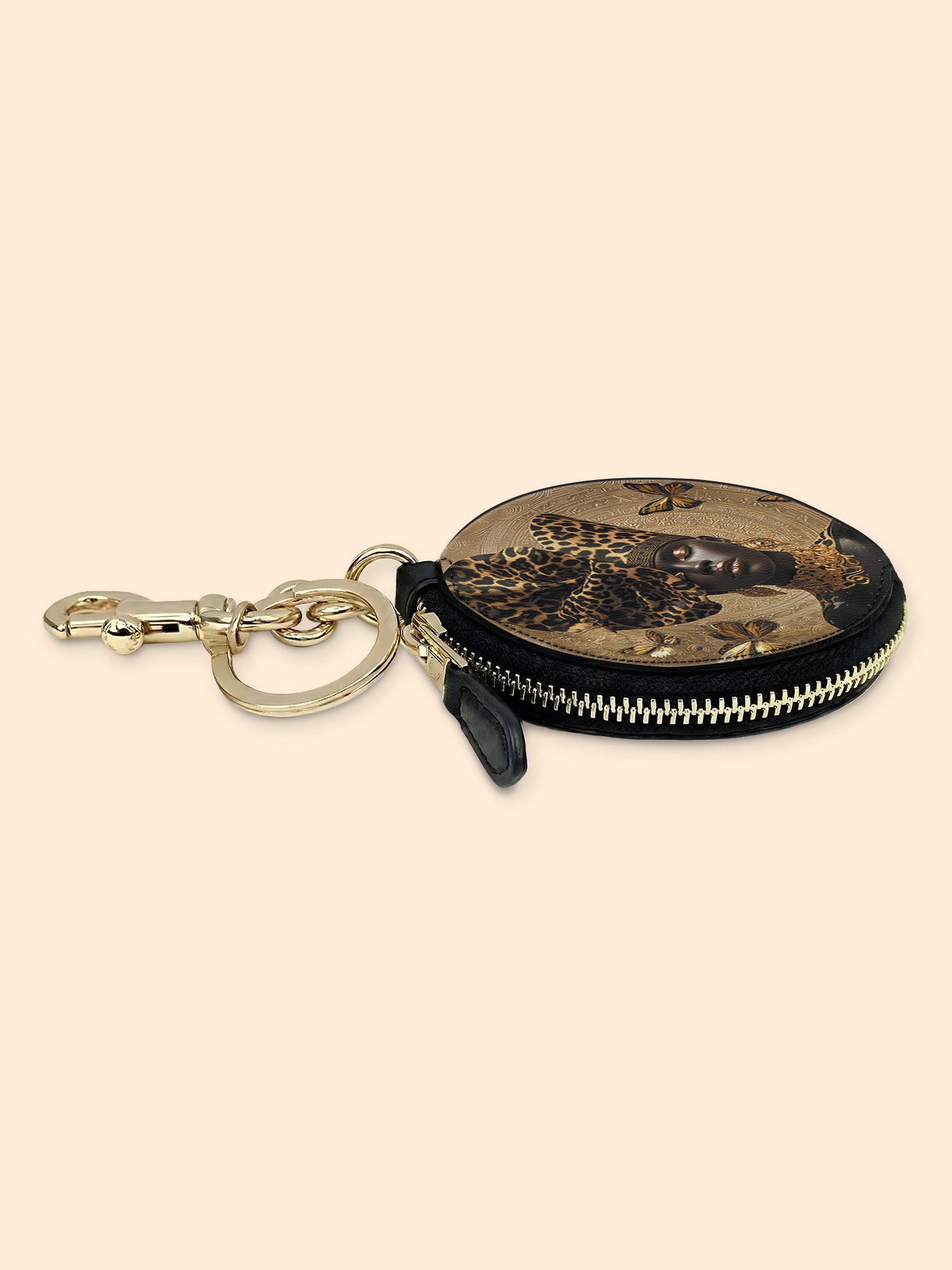 Absolute Allure Circular Coin Pouch Bag Charm QR0XD642