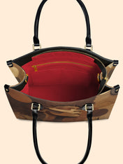 Golden Melanin Premium Leather Handbag QR0TD292