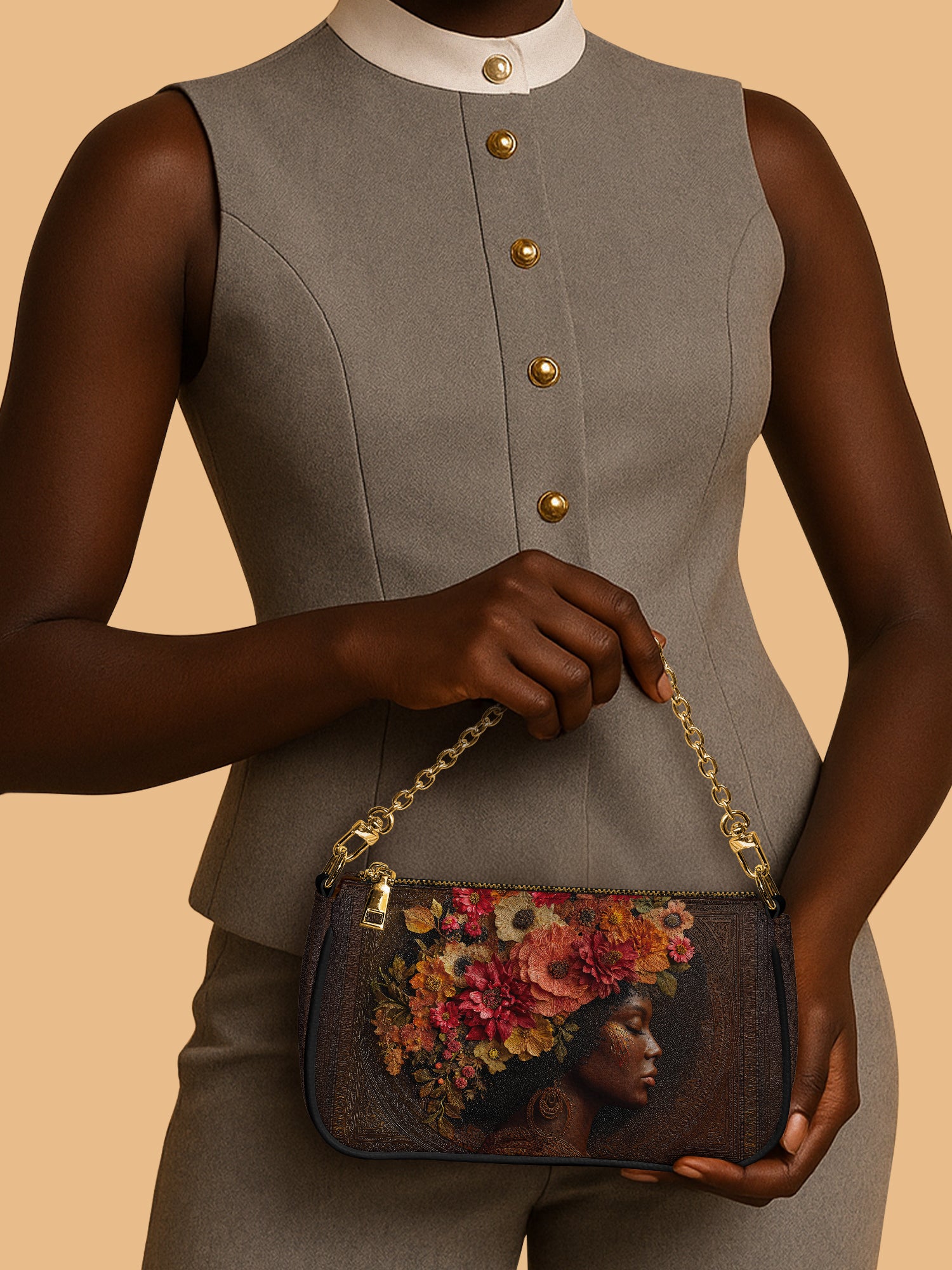 Whispering Blooms Classic Zip Pochette QR0HH053