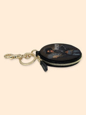 Color Strong Circular Coin Pouch Bag Charm QR0XD228