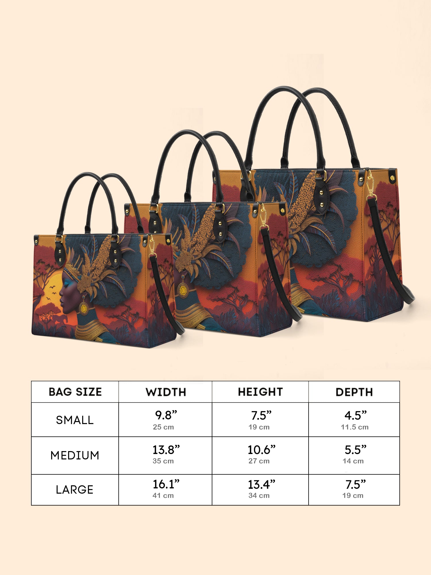 African Aspirations Premium Leather Handbag QR0HH057