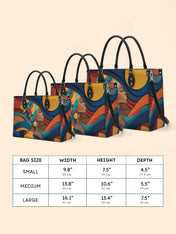 Woman in Headwrap Premium Leather Handbag QR0HH021