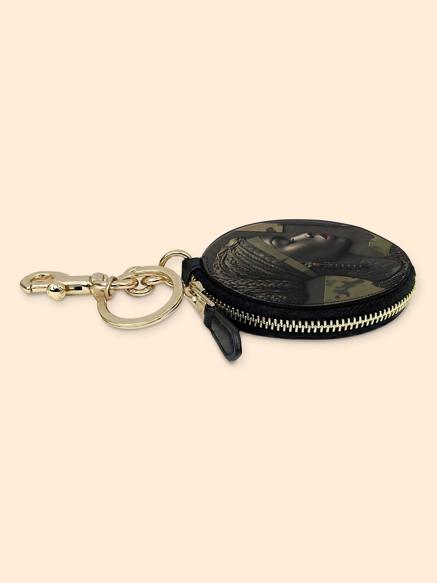 Braided Majesty Circular Coin Pouch Bag Charm QR0XD973