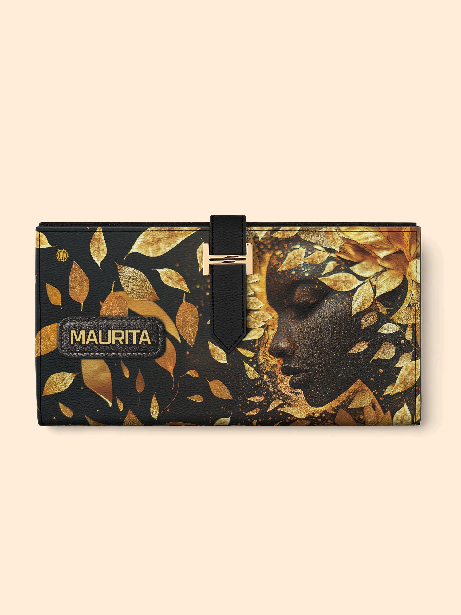 Leaves Woman Tab Closure Wallet