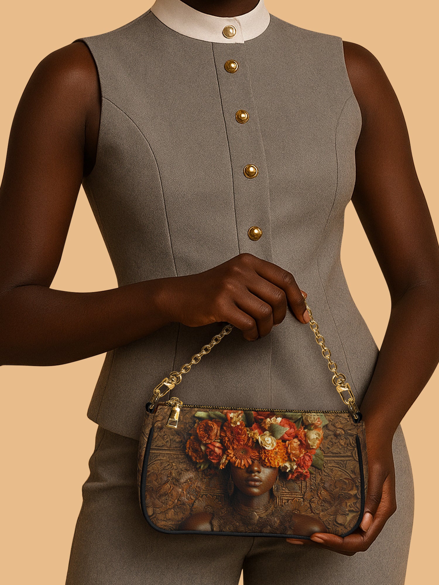 Floral Goddess Classic Zip Pochette QR0TV042