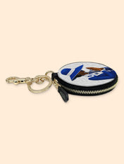 Faithful Elegance Circular Coin Pouch Bag Charm QR0TV283