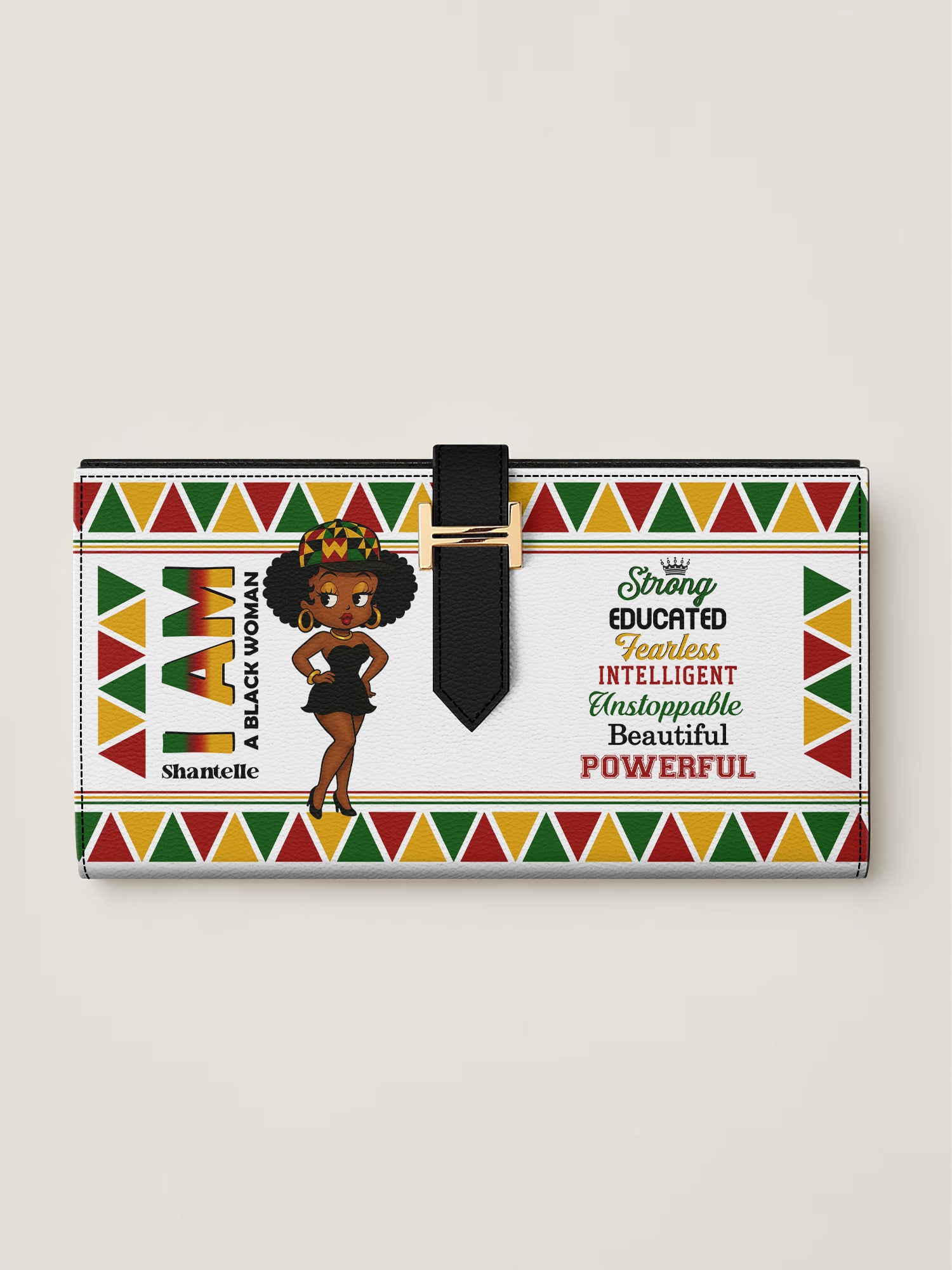 Empowered Woman Tab Closure Wallet
