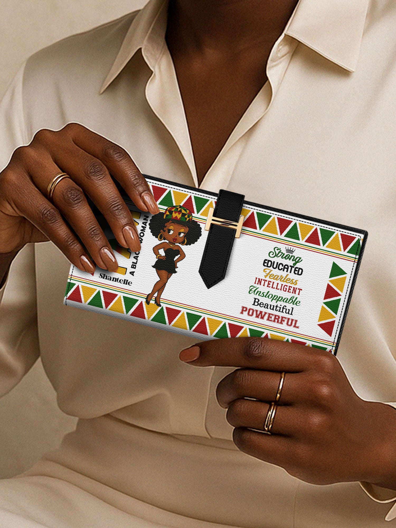 Empowered Woman Tab Closure Wallet