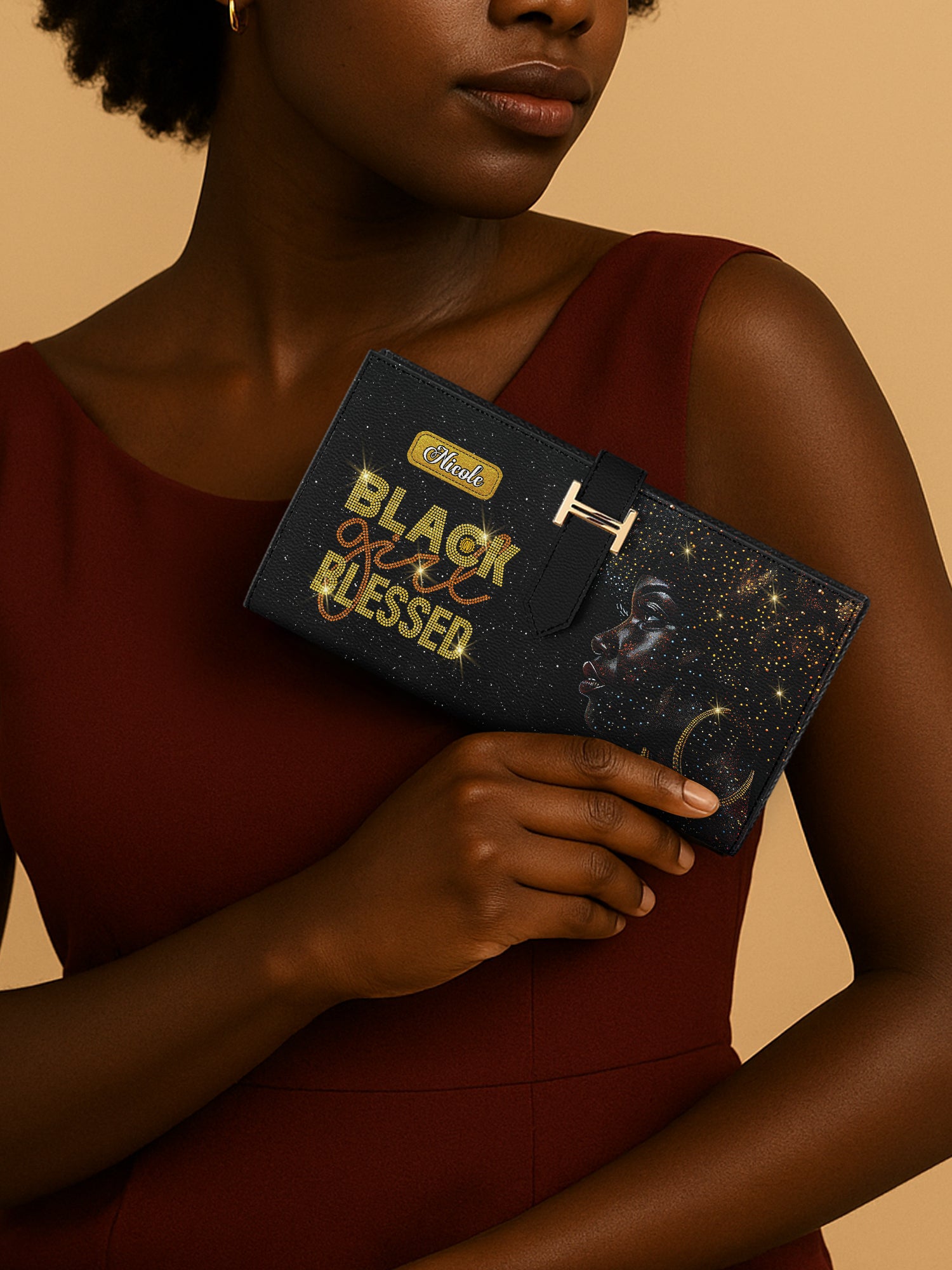 Blessed Woman Tab Closure Wallet