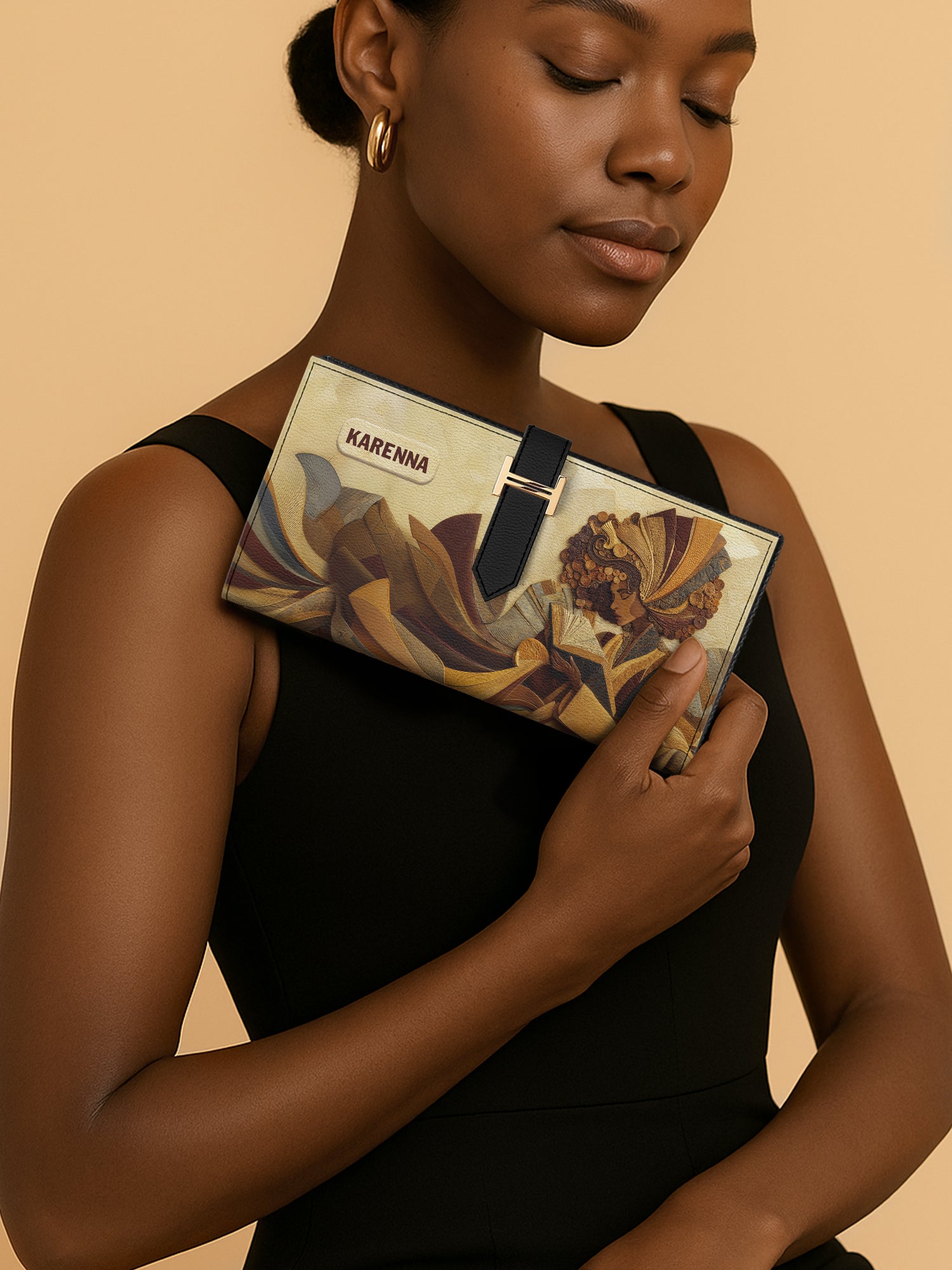 Literary Queen Tab Closure Wallet