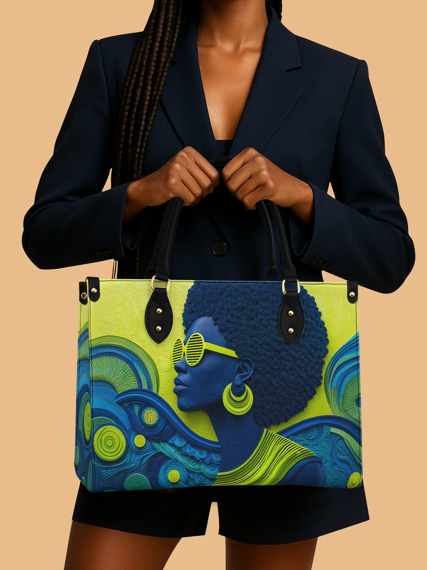 Bold Horizon Premium Leather Handbag QR0TD302