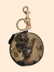 Absolute Allure Circular Coin Pouch Bag Charm QR0XD642