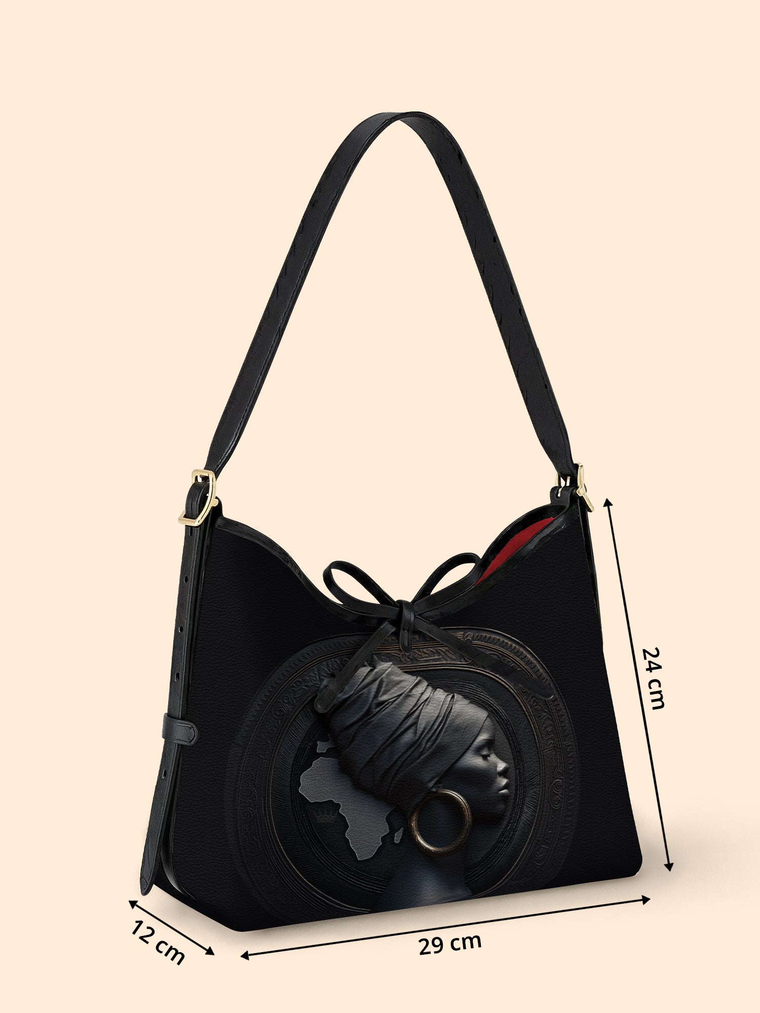 Pure Ebony Bowline Hobo Bag QR0TD645