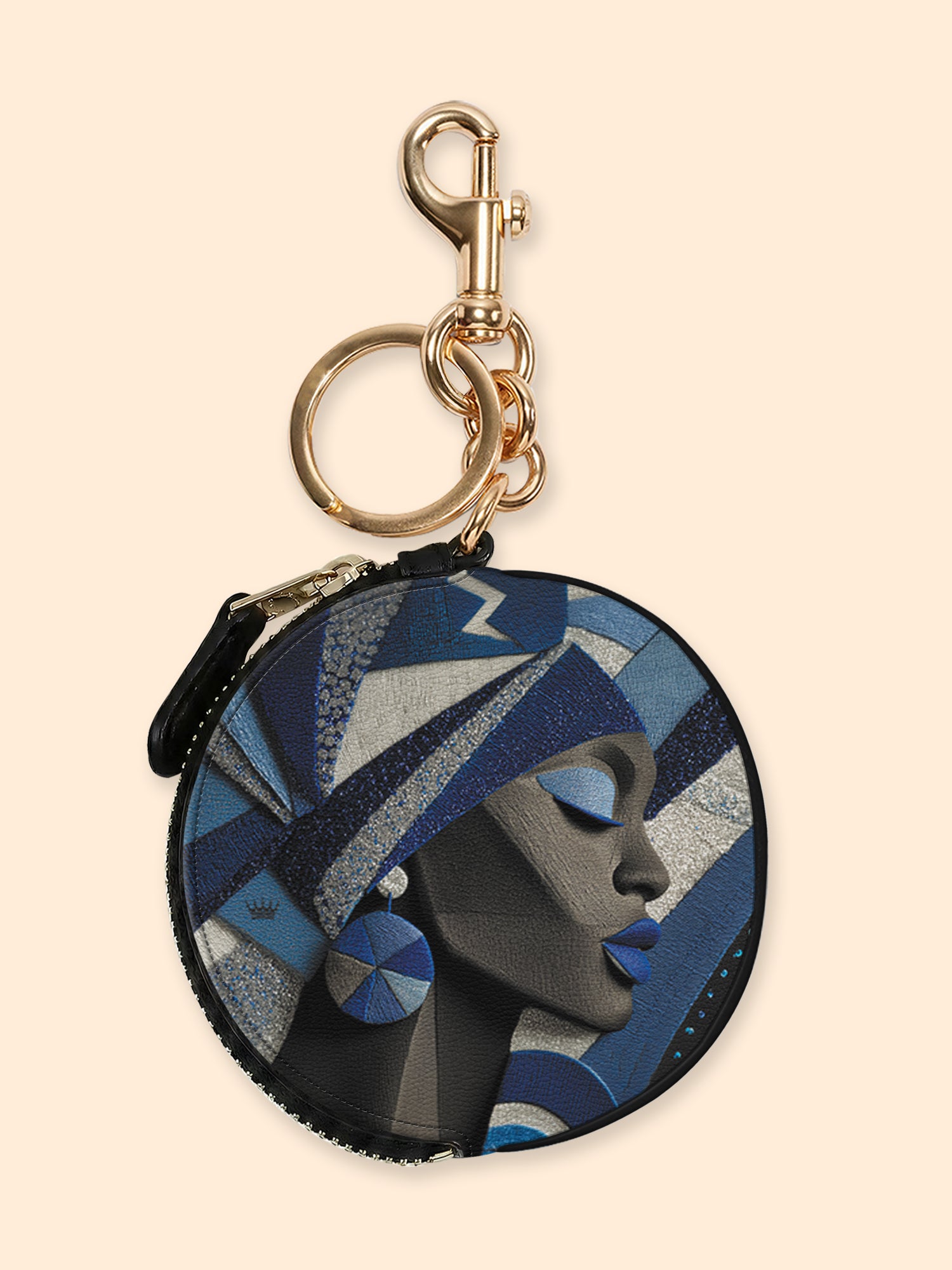 Amira Sol Circular Coin Pouch Bag Charm QR0XD406