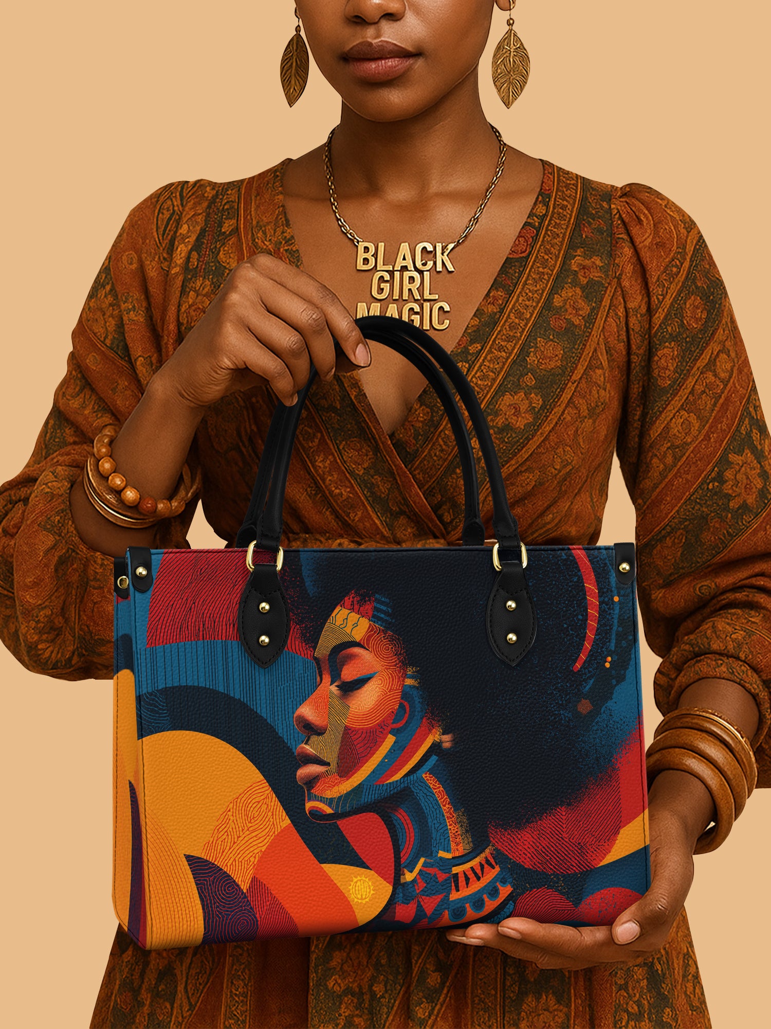 Rhythm & Soul Premium Leather Handbag QR0TV149