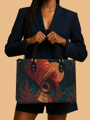 Crimson Empress Premium Leather Handbag QR0HH118