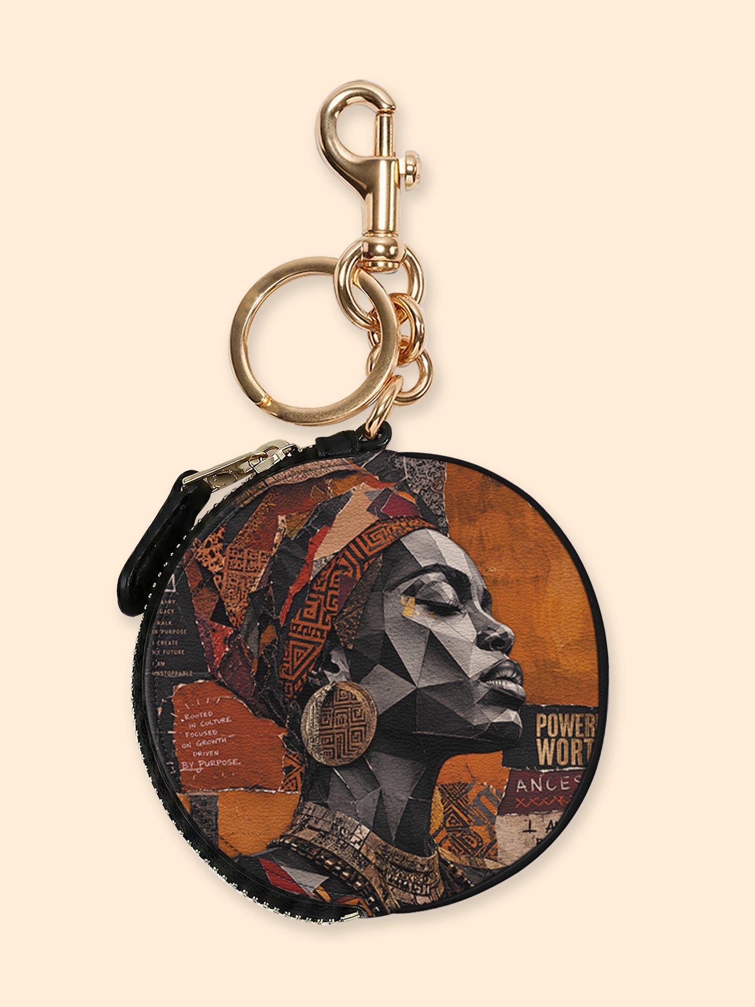 🎁 Unstoppable Soul Circular Coin Pouch Bag Charm QR0HH211 (100% off)