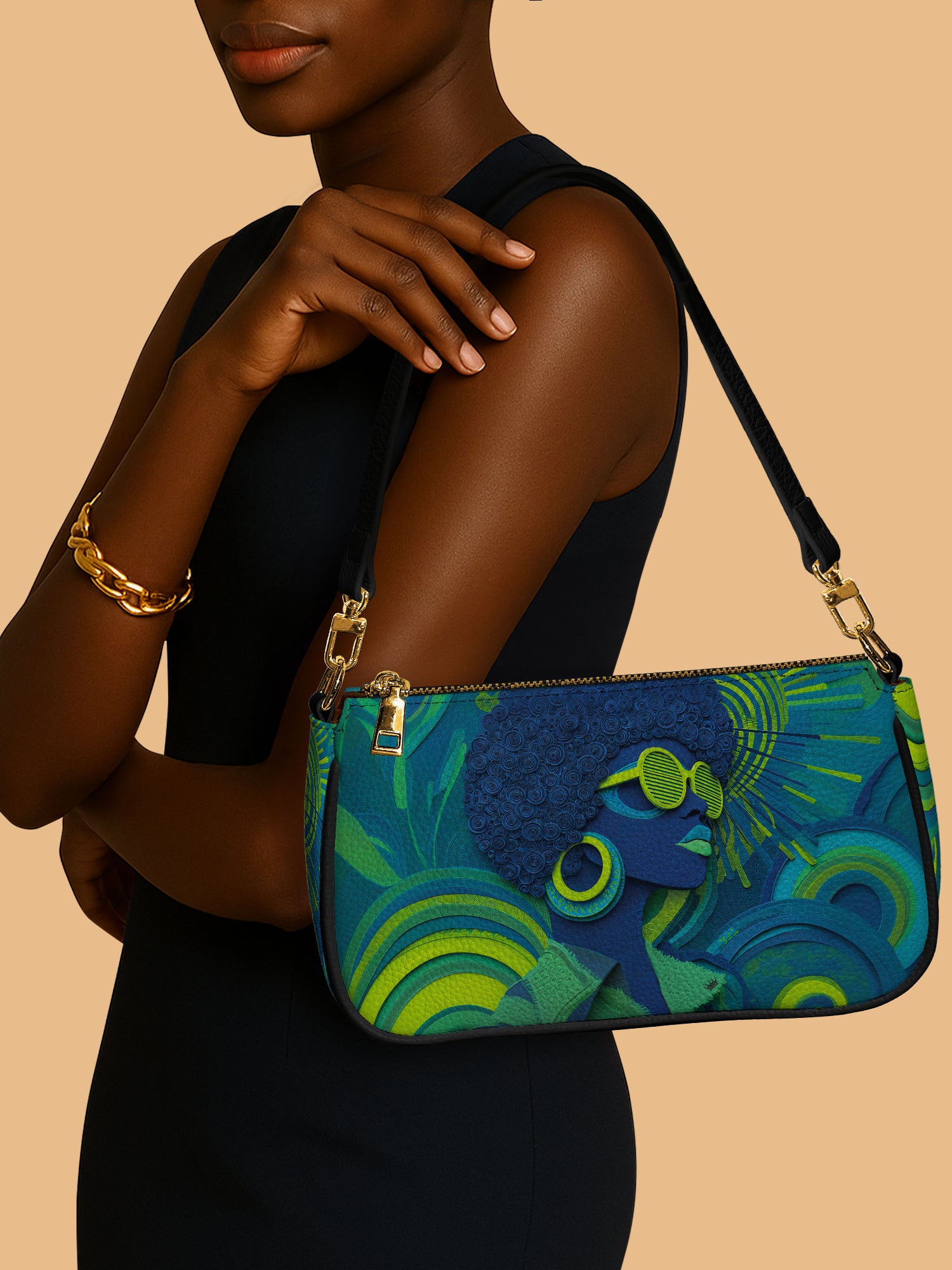 Noir Gaze Classic Zip Pochette QR0TD312